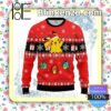 Pokemon Pikachu Red Christmas Pullover Sweaters