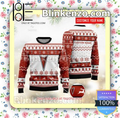 Pontiac Brand Print Christmas Sweater