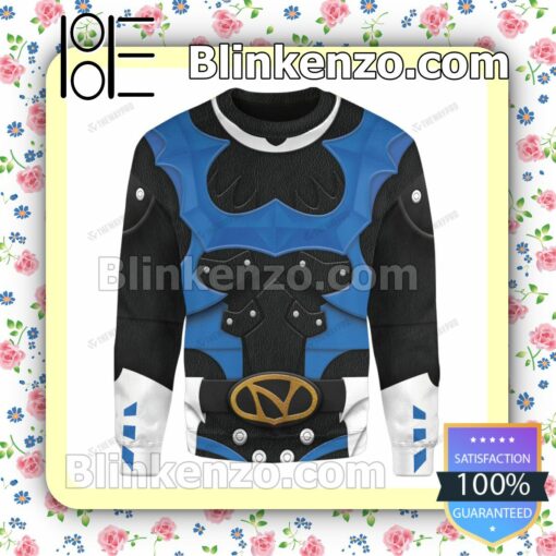 Psycho Rangers Blue Christmas Pullover Sweaters