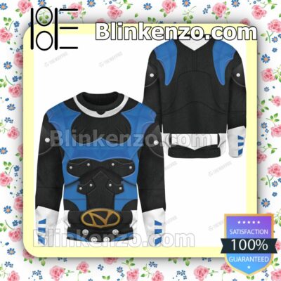 Amazing Psycho Rangers Blue Christmas Pullover Sweaters