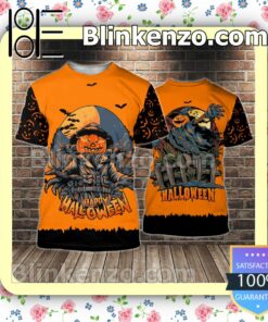 Pumpkin Happy Halloween Women Tank Top Pant Set b