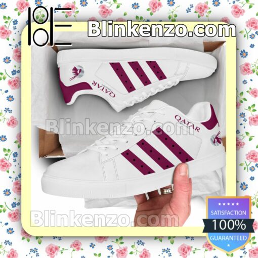 Qatar Airways Company Brand Adidas Low Top Shoes