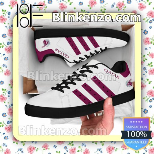 Qatar Airways Company Brand Adidas Low Top Shoes a