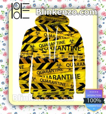 Quarantine Symbol 3D Zipper Fleece Hoodie
