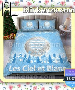 Racing 92 Les Ciel Et Blanc Christmas Duvet Cover