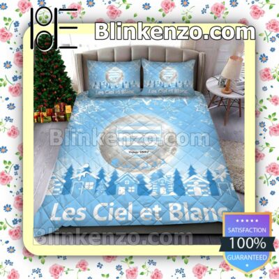 Racing 92 Les Ciel Et Blanc Christmas Duvet Cover