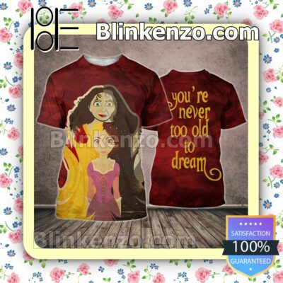 Rapunzel And Gothel You're Never Too Old To Dream Women Tank Top Pant Set c