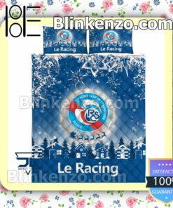 Rc Strasbourg Alsace Le Racing Christmas Duvet Cover a