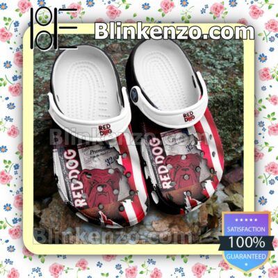 Red Dog Beer American Flag Clogs