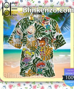 Rugrats Monstera Leaves Men Shirt