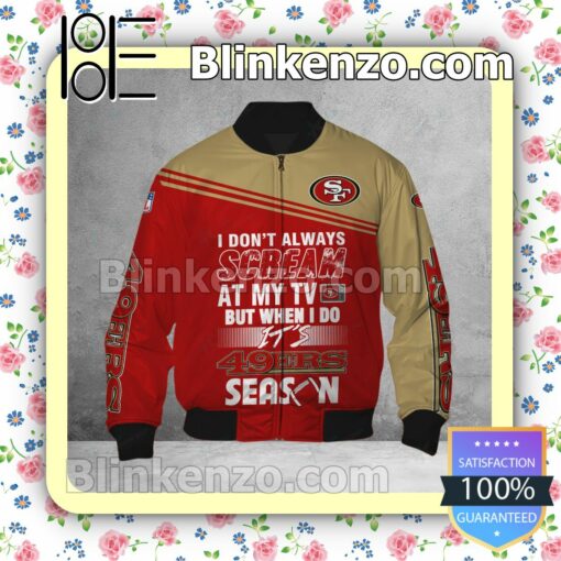 Sale Off San Francisco 49ers I Don't Always Scream At My TV But When I Do NFL Polo Shirt
