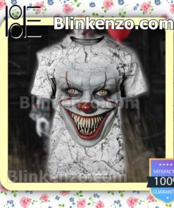 Scary Halloween Pennywise You'll Float Too Broken Surface Women Tank Top Pant Set b