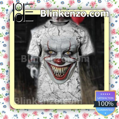 Scary Halloween Pennywise You'll Float Too Broken Surface Women Tank Top Pant Set b