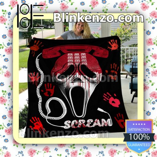 Scream Ghostface Telephone Cozy Blanket