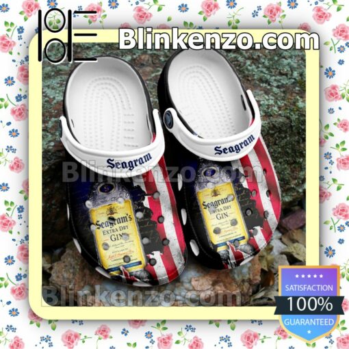 Seagram Whisky American Flag Clogs