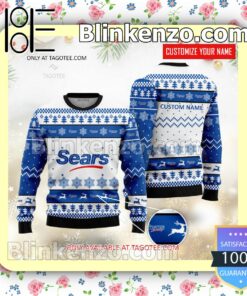 Sears Brand Print Christmas Sweater