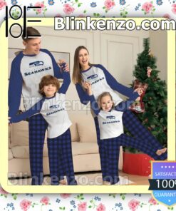 Seattle Seahawks Family Matching Christmas Pajamas Set