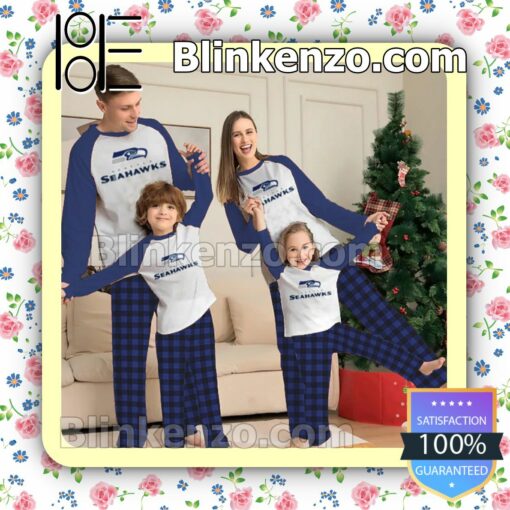 Seattle Seahawks Family Matching Christmas Pajamas Set