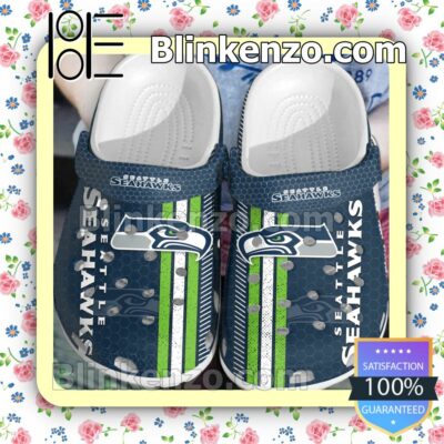 Seattle Seahawks Hive Pattern Clogs