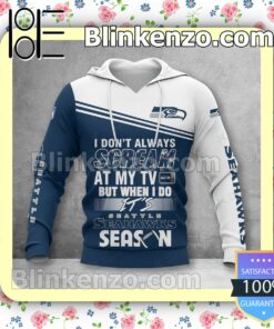 Perfect Seattle Seahawks I Don't Always Scream At My TV But When I Do NFL Polo Shirt