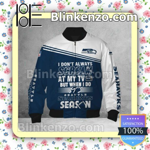 Luxury Seattle Seahawks I Don't Always Scream At My TV But When I Do NFL Polo Shirt
