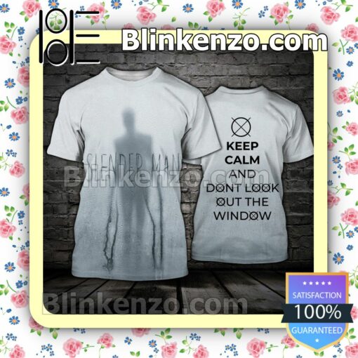 Slender Man Keep Calm And Don't Look Out The Window Women Tank Top Pant Set a
