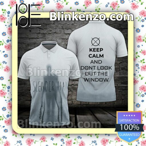 Slender Man Keep Calm And Don't Look Out The Window Women Tank Top Pant Set b