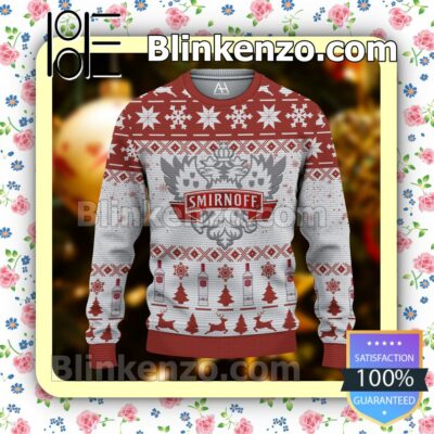 Smirnoff Vodka Christmas Pullover Sweaters