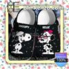 Snoopy And Belle Black Halloween Clogs