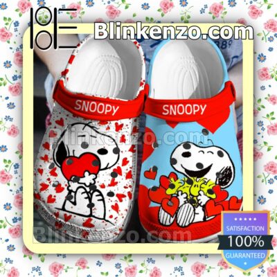 Snoopy And Woodstock Love Halloween Clogs
