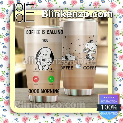 Snoopy Coffee Is Calling You Travel Mug