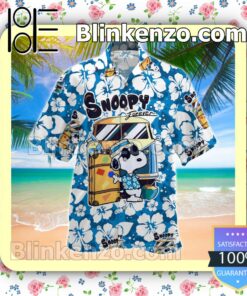 Snoopy Forever Hibiscus Men Shirt