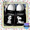 Snoopy Inhale Exhale Halloween Clogs