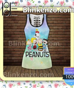 Snoopy Peanuts Gradient Women Tank Top Pant Set c