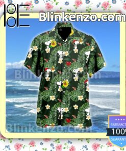Snoopy Tropical Pattern Men Shirt