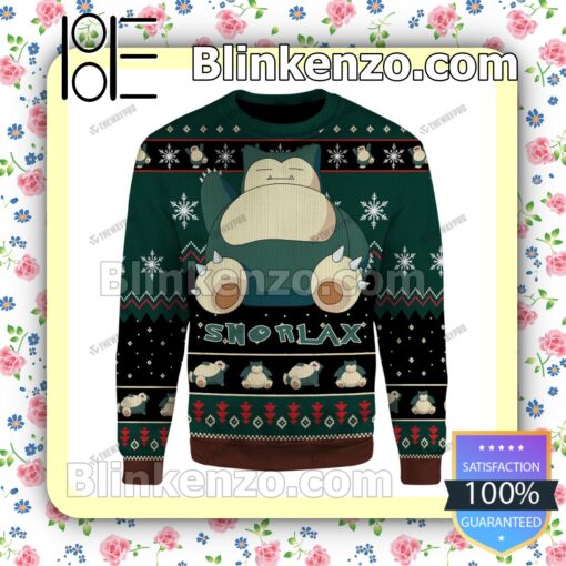 Snorlax Christmas Pullover Sweaters c