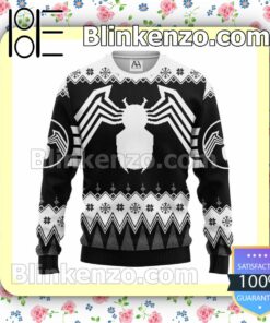 Spider Man Black Christmas Pullover Sweaters