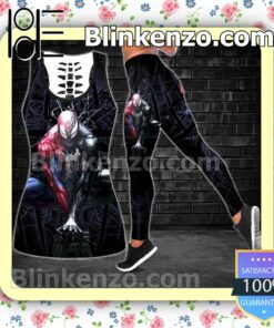 Spiderman And Venom Women Tank Top Pant Set