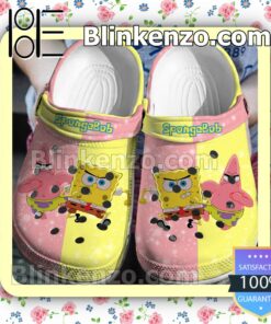 Spongebob And Patrick Yellow And Pink Halloween Clogs