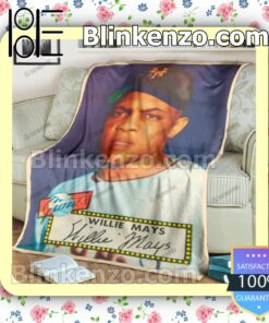 Sport Baseball Card 1952 Topps 261 Willie Mays Mint Quilted Blanket