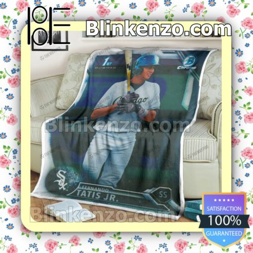 Sport Baseball Card 2016 Bowman Chrome Prospects Fernando Tatis Quilted Blanket