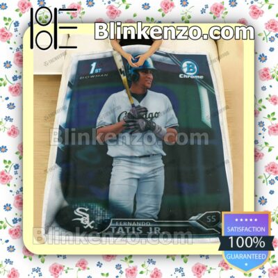 Sport Baseball Card 2016 Bowman Chrome Prospects Fernando Tatis Quilted Blanket b