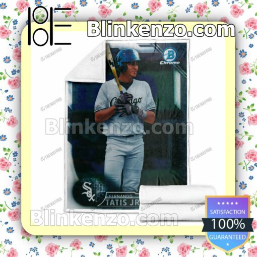 Sport Baseball Card 2016 Bowman Chrome Prospects Fernando Tatis Quilted Blanket c