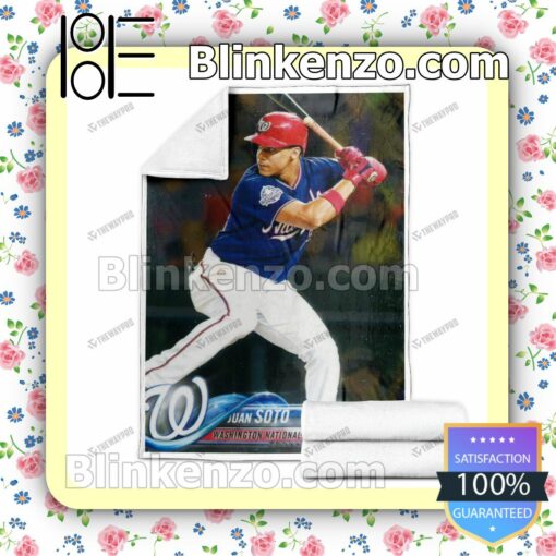 Sport Baseball Card 2018 Topps Chrome Update Juan Soto Quilted Blanket b