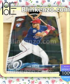 Sport Baseball Card 2018 Topps Chrome Update Juan Soto Quilted Blanket c