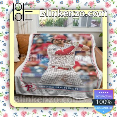 Sport Baseball Card 2022 Topps Bryce Harper Phillies Quilted Blanket