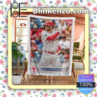 Sport Baseball Card 2022 Topps Bryce Harper Phillies Quilted Blanket a