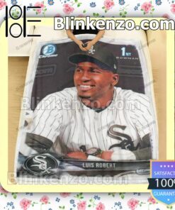 Sport Baseball Card Luis Robert 2018 Bowman Prospects Quilted Blanket c