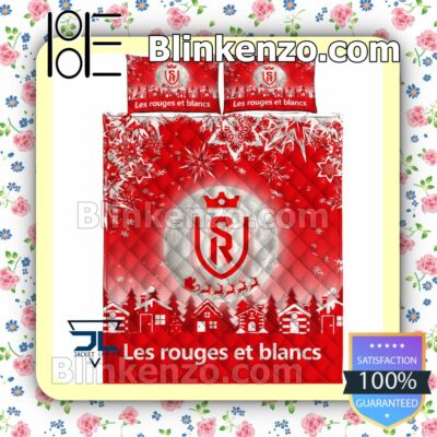 Stade De Reims Les Rouges Et Blancs Christmas Duvet Cover a