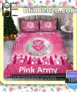 Stade Francais Pink Army Christmas Duvet Cover